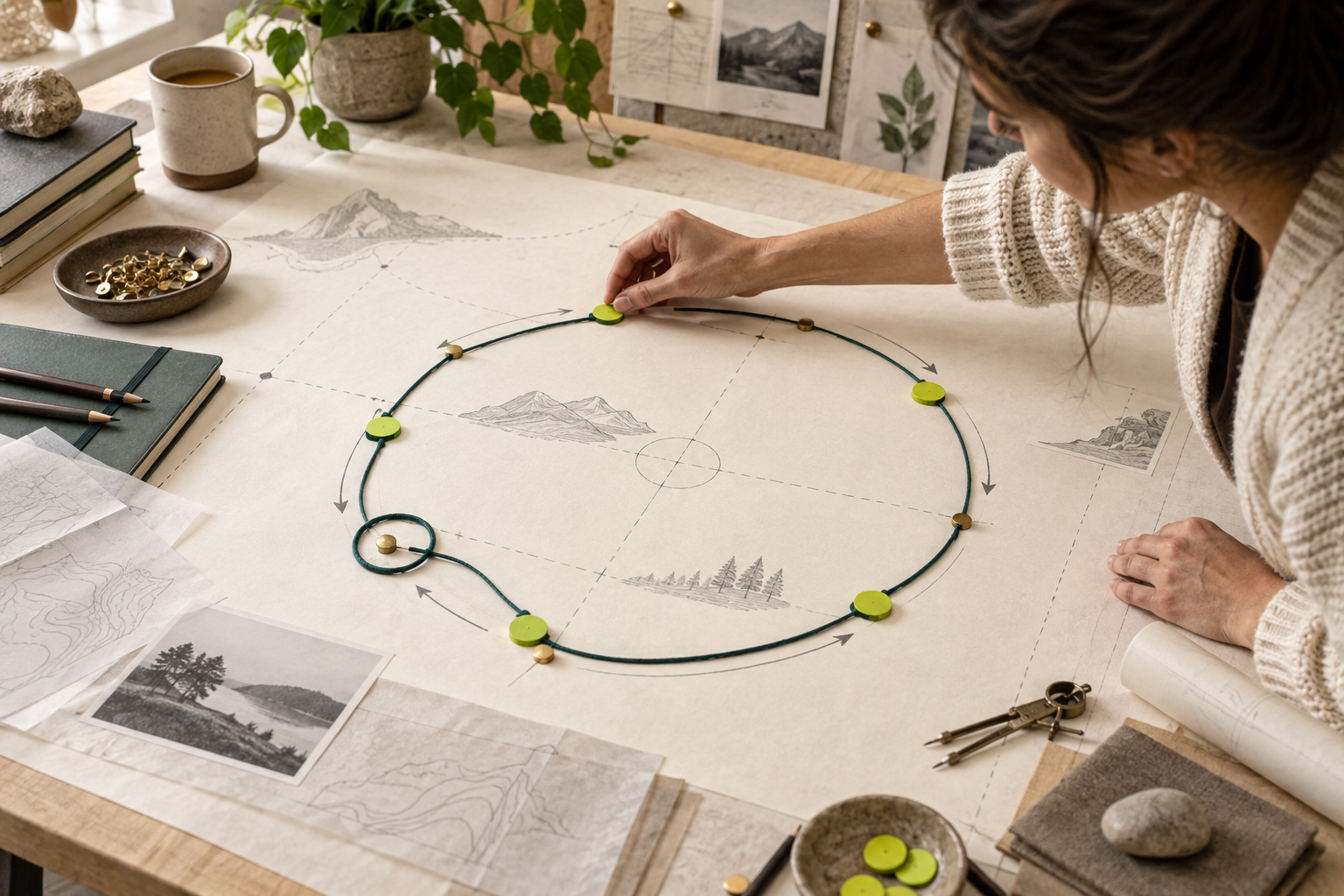 Leadz.com resource art showing a human-reviewed route with checkpoints and a feedback loop